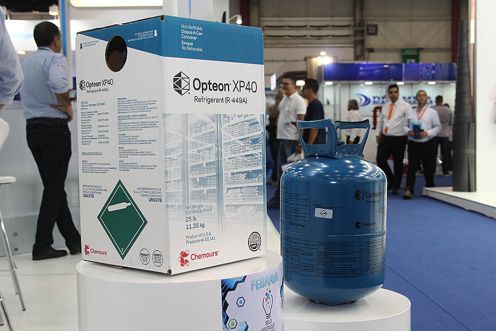 Embalagem e cilindro de fluido refrigerante à base de HFO fabricado pela Chemours