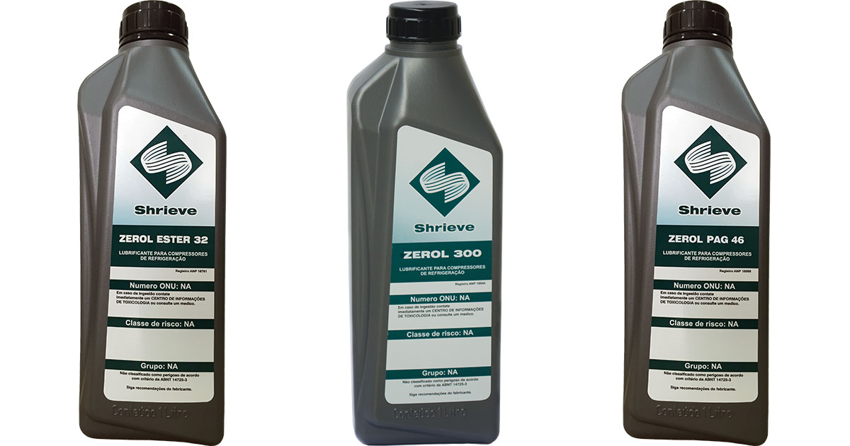 Lubrificantes Zerol, da Shrieve