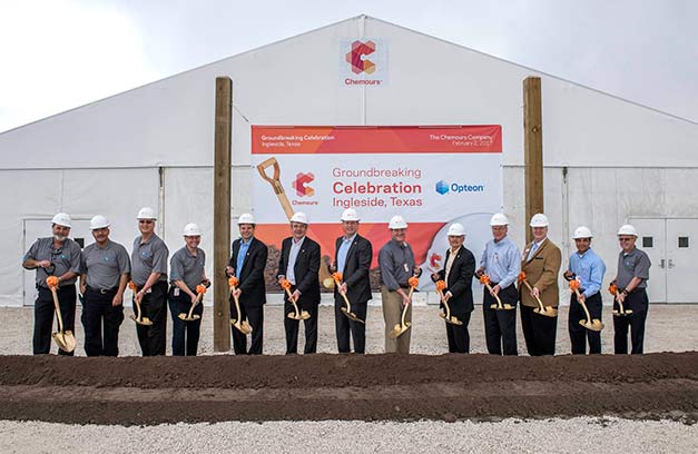 Chemours inicia construção de fábrica de R-1234yf