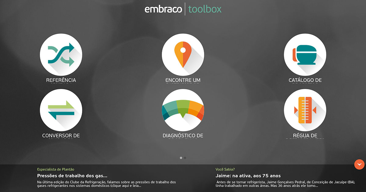 Aplicativo Embraco Toolbox