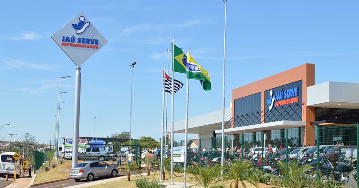 Loja do Supermercado Jaú Serve em Lençóis Paulista