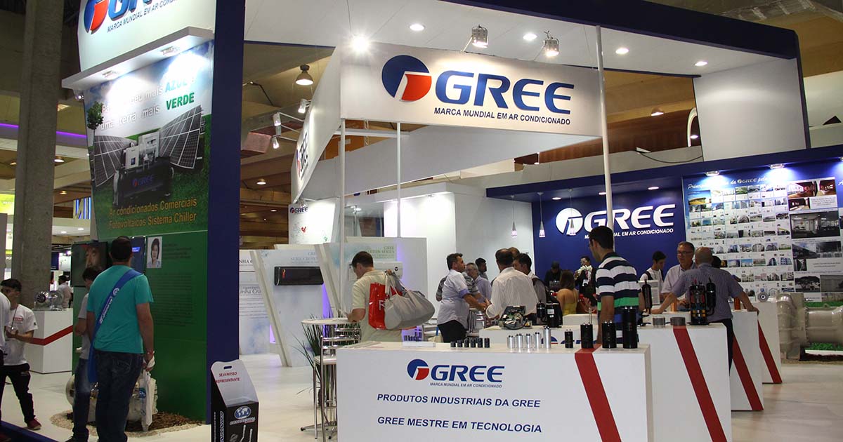 Estande da Gree Ar Condicionado na Febrava 2015