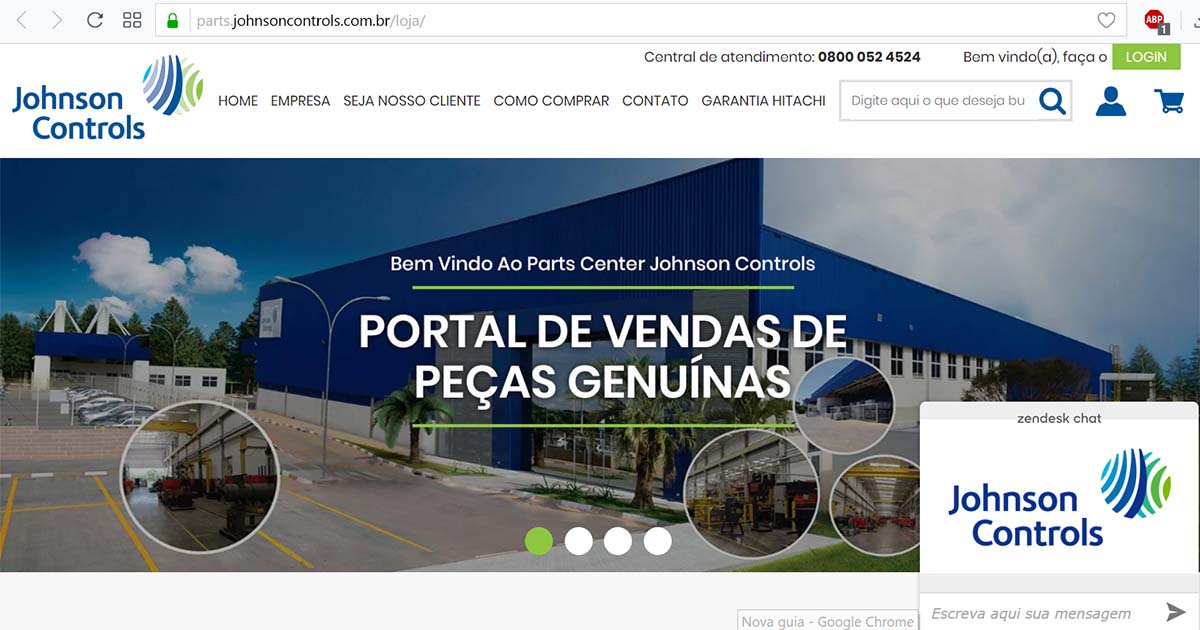 Johnson Controls abre loja virtual de peças originais