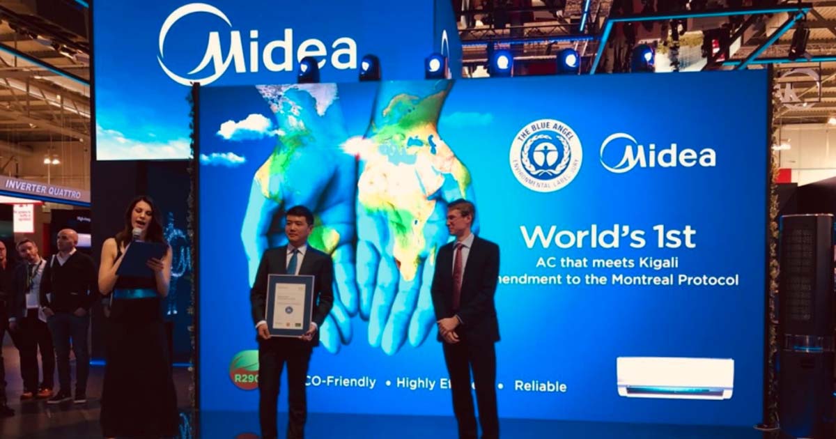 Midea apresenta ar-condicionado com propano durante a MEC 2018