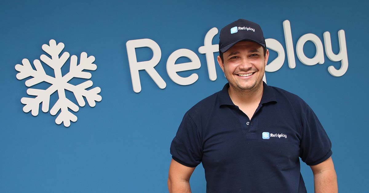 Rafael Macari Braga, diretor da empresa desenvolvedora do aplicativo Refriplay