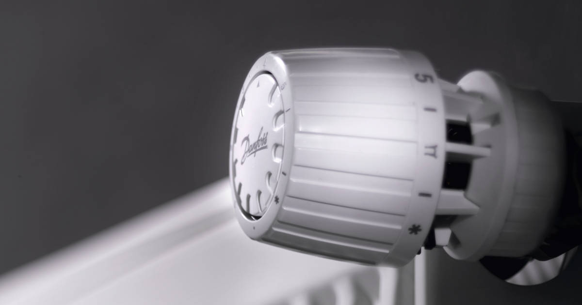 Termostato inventado em 1943 pelo fundador da Danfoss, Mads Clausen