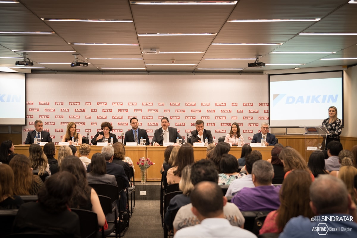Agora é que são elas - Mulheres no AVAC&R - Evento sobre empoderamento feminino na indústria de refrigeração e ar condicionado promovido pelo Sindratar-SP e pela Ashrae Brasil na Fiesp | Foto: Silvia Lavagnoli