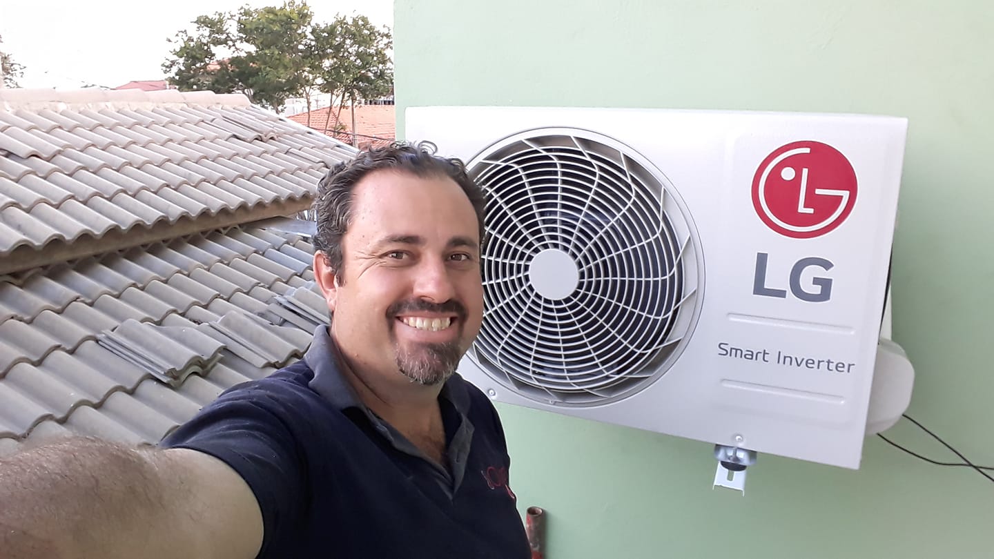 Instalador de ar-condicionado Silvio de Souza, de Boituva (SP) | Foto: Arquivo pessoal