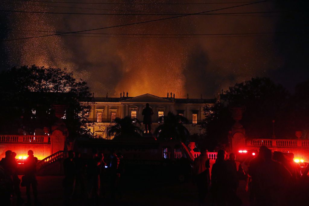 Museu Nacional em chamas | Foto: Tânia Rego/Agência Brasil