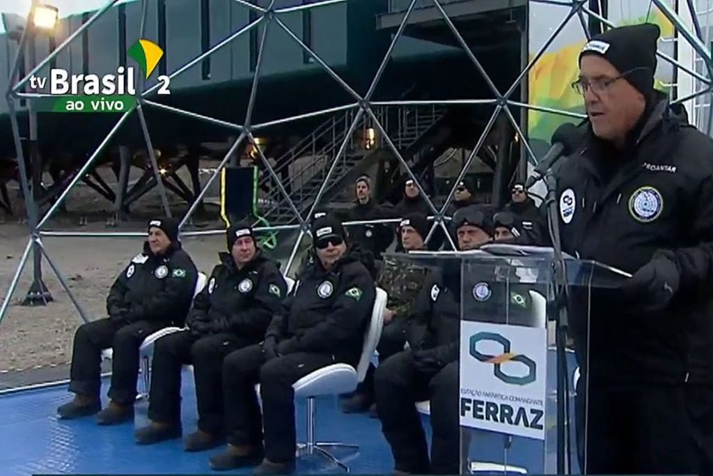 Base Antártica Comandante Ferraz | Foto: Reprodução/TV Brasil