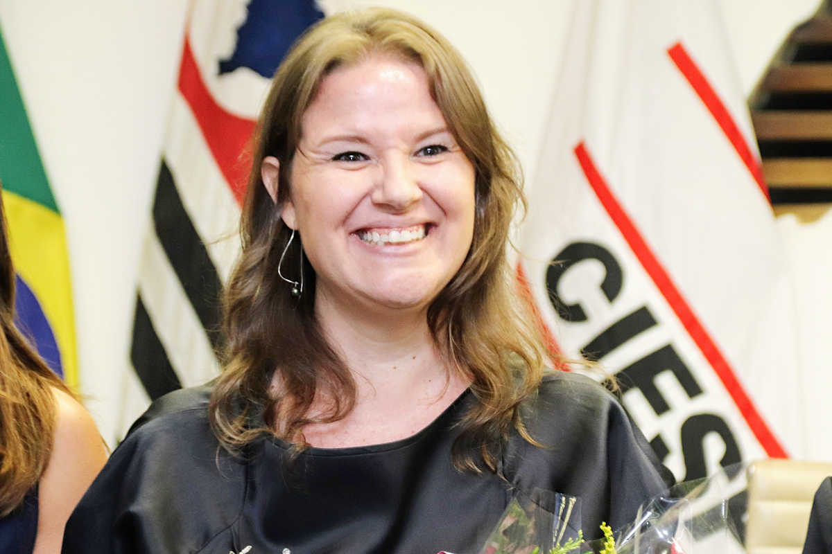 Arquiteta e urbanista paulistana Juliana Pellegrini, recém-eleita presidente da Ashrae | Foto: Nando Costa/Pauta Fotográfica