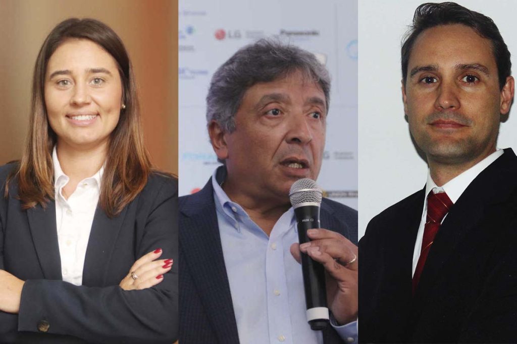 Joana Canozzi (Chemours), Carlos Obella (Emerson) e Thiago Pietrobon (Ecosuporte)
