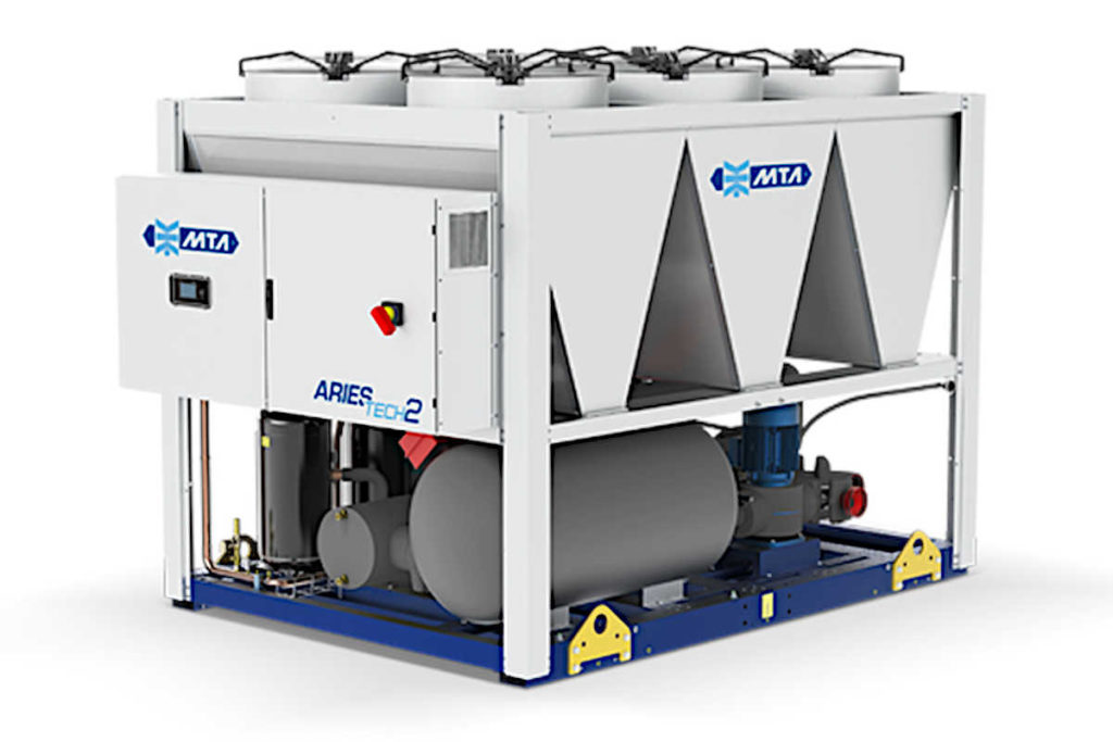 Chiller Aries Tech 2, equipamento compatível com o fluido refrigerante Opteon XL41 (R-454B)