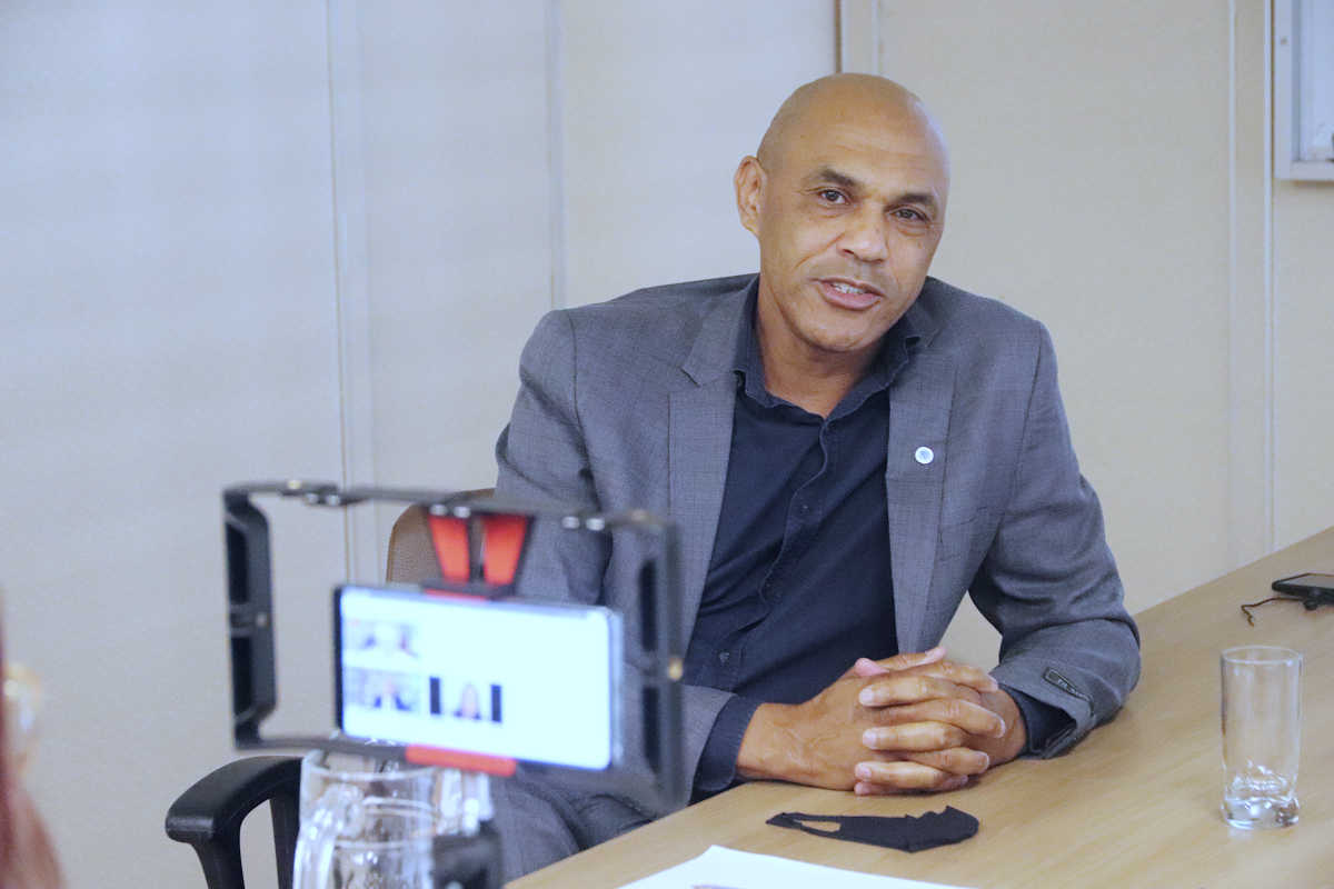 Gilsomar da Silva, gerente nacional de serviços e treinamento da Johnson Controls-Hitachi, durante o 1º Fórum de Diversidade no Setor AVAC-R | Foto: Nando Costa/Pauta Fotográfica