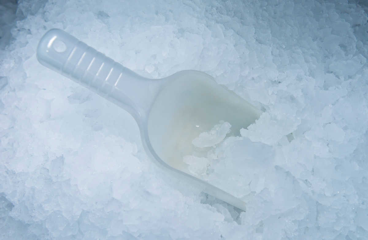 Gelo em escamas em laboratório | Foto: Shutterstock