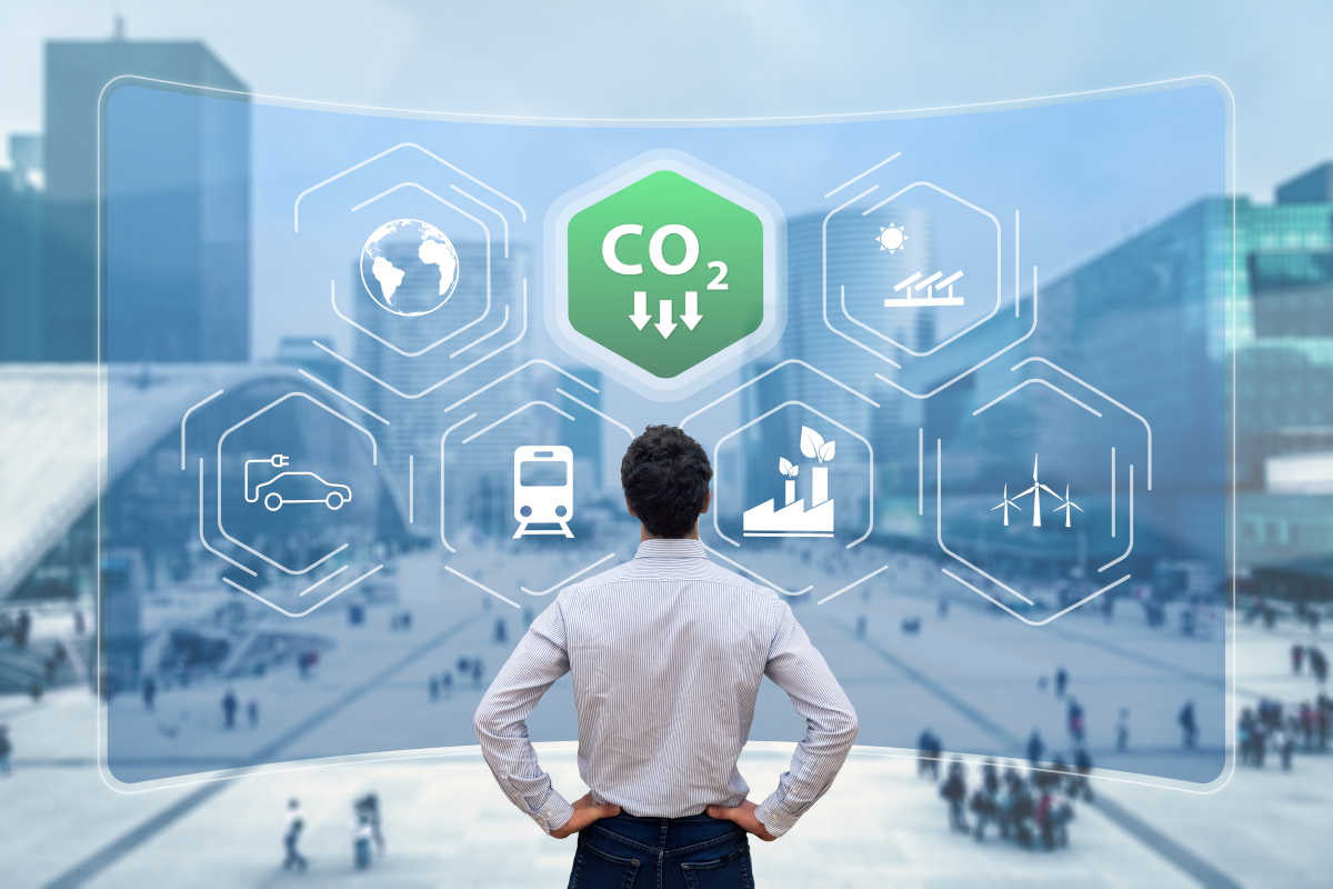 Imagem conceitual sobre a economia de baixa emissão de carbono | Foto: Shutterstock