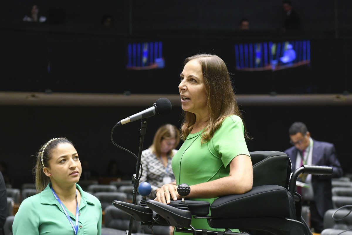 Senadora paulista Mara Gabrilli proferindo discurso no Senado | Foto: Roque Sá/Agência Senado
