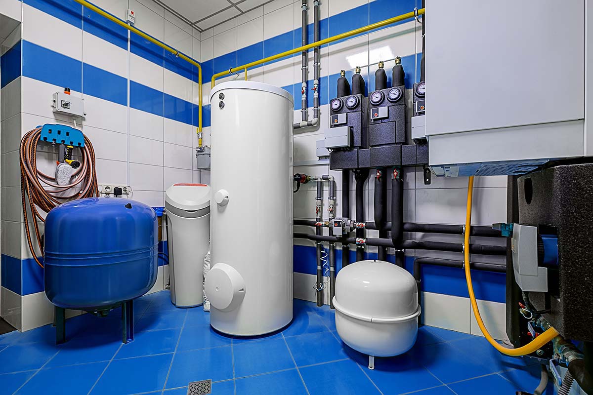 Sistema de aquecimento a gás em residência | Foto: Shutterstock