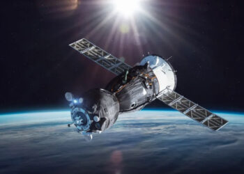 Espaçonave russa Soyuz na órbita da Terra | Foto: Nasa/Divulgação