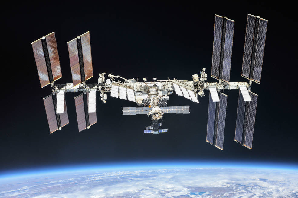 Estação Espacial Internacional na órbita da Terra | Foto: Divulgação/Nasa