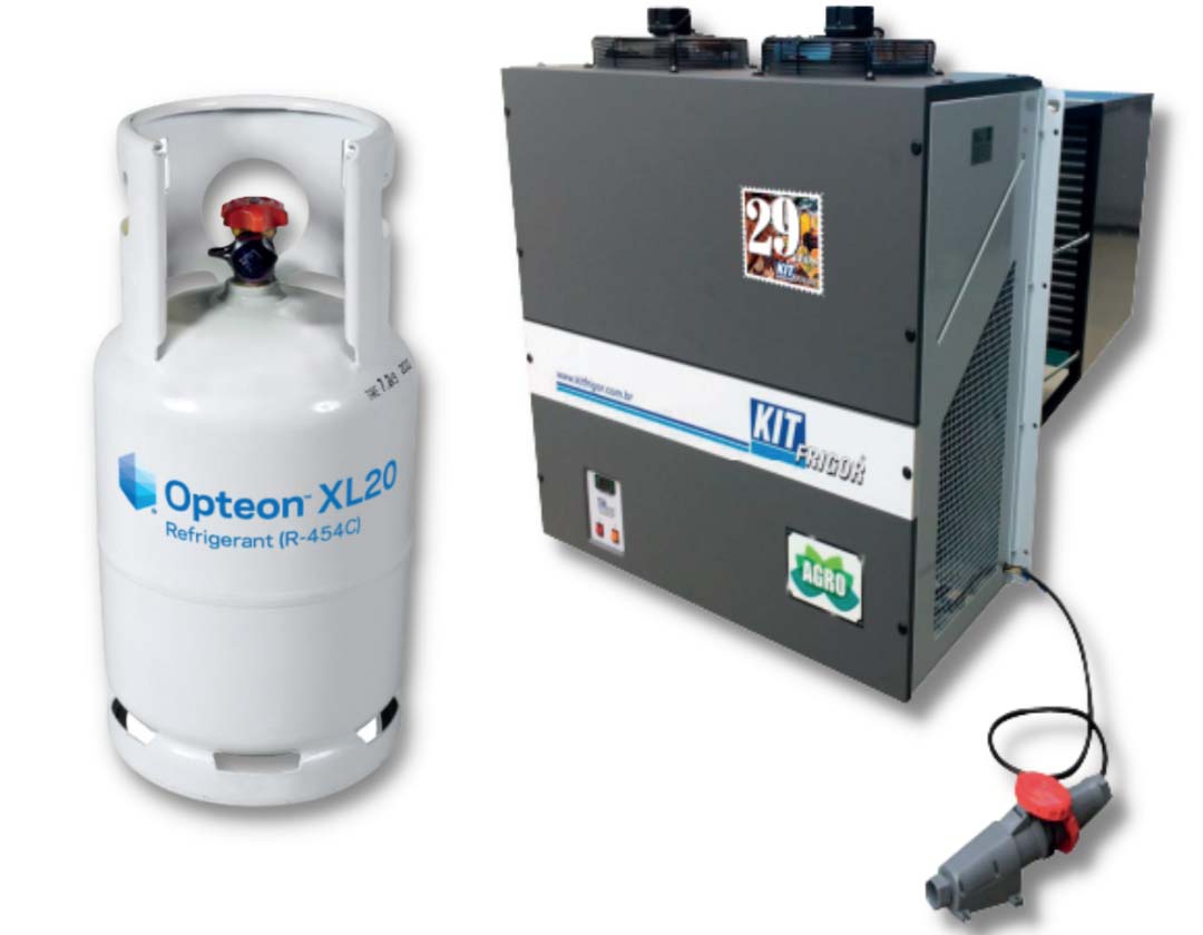 Equipamento de refrigeração comercial compativel com o fluido refrigerante à base de HFO Opteon XL20 (R-454C) | Foto