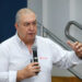 O consultor da área técnica da Chemours no Brasil, Amaral Gurgel, durante palestra sobre boas práticas na refrigeração na Escola Senai Oscar Rodrigues Alves, em São Paulo | Foto: Nando Costa/Pauta Fotográfica