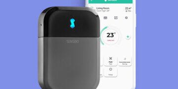 Dispositivo inteligente para controle de sistema de ar condicionado Sensibo Sky | Foto: Divulgação