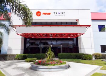 Fachada da fábrica da Trane no Paraná | Foto: Breiton Vale