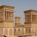 Elemento tradicional da arquitetura persa, torre de vento da na cidade de Yazd, no Irã | Foto: Mavritsina Irina/Shutterstock